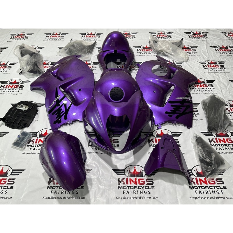 Suzuki GSX1300R Hayabusa (1999-2007) Purple, Black, White Fairings No Seat Cowl No Bolt Kit No Tank