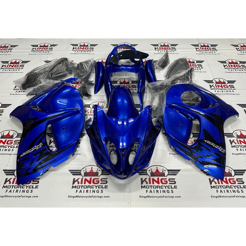 Suzuki GSX1300R Hayabusa (2008-2020) Candy Blue, Black, White Fairings No Seat Cowl No Bolt Kit No Tank