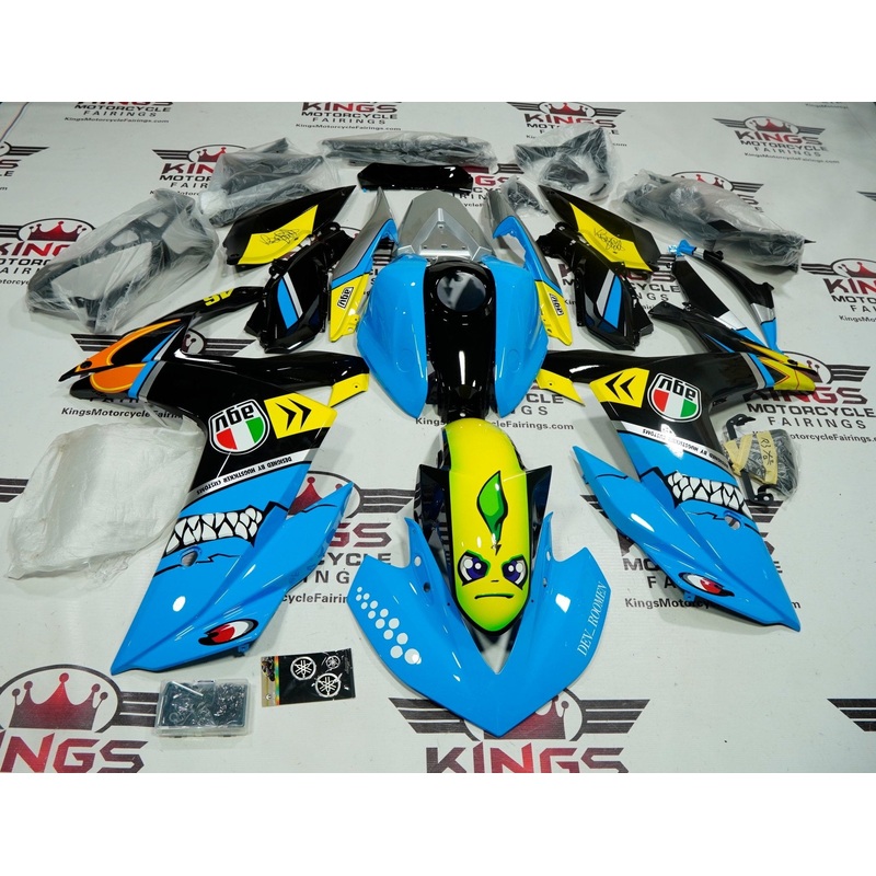 Yamaha R3 (2015-2018) Light Blue Shark Fairings No Seat Cowl No Bolt Kit No Tank Cover