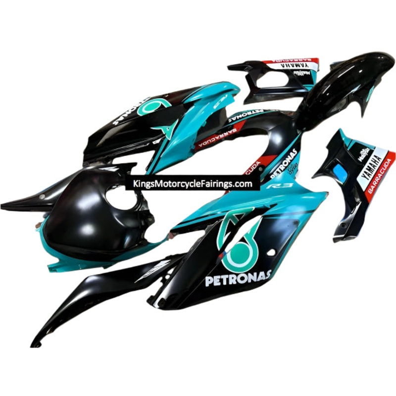 Yamaha R3 (2019-2021) Matte Black, Turquoise, Gloss Black Petronas Fairings No Seat Cowl No Bolt Kit No Tank Cover