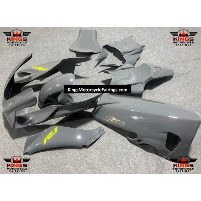 Yamaha YZF-R1 (2020-2025) Nardo Gray, Yellow Race Fairings No Seat Cowl No Bolt Kit No Tank