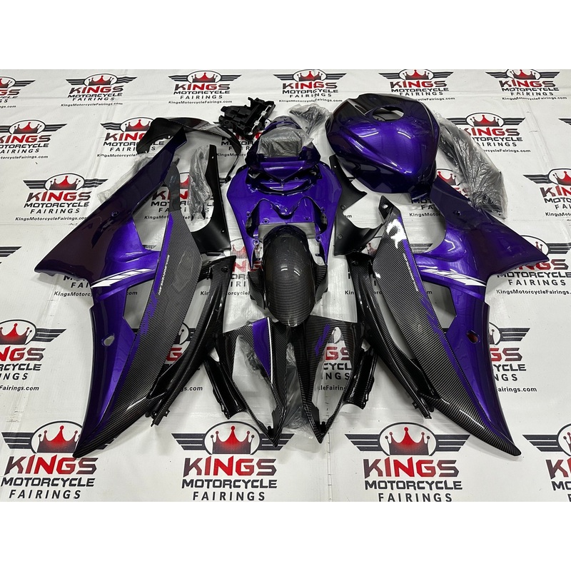 Yamaha YZF-R6 (2008-2016) Purple, Faux Carbon Fiber Fairings No Seat Cowl No Bolt Kit No Tank