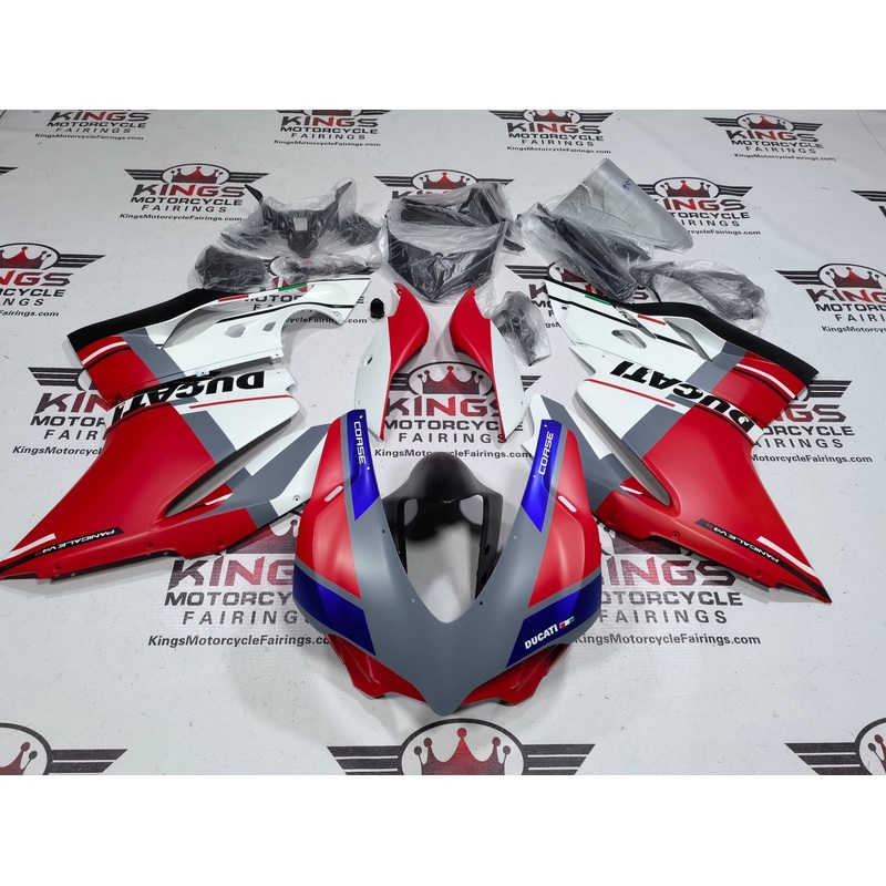 Ducati 1299 Panigale (2015-2020) Matte Red, White, Gray, Blue, Black Fairings No Tank No Seat Cowl No Bolt Kit