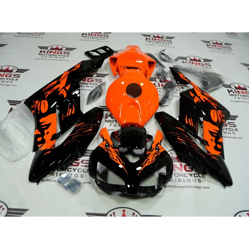 Honda CBR1000RR (2004-2005) Black, Orange Leyla Fairings No Seat Cowl No Bolt Kit No Tank