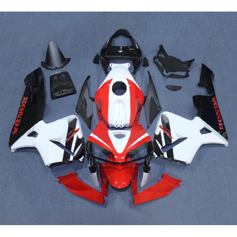 Honda CBR600RR (2005-2006) Black, White, Red Fairings No Seat Cowl No Bolt Kit No Tank