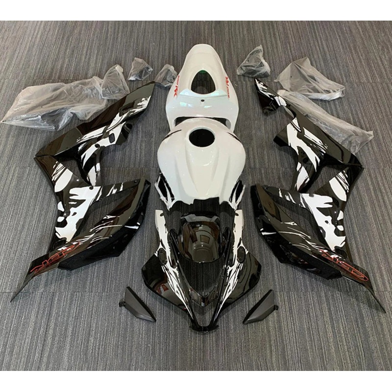 Honda CBR600RR (2007-2008) Black, White, Red Leyla Fairings No Seat Cowl No Bolt Kit No Tank