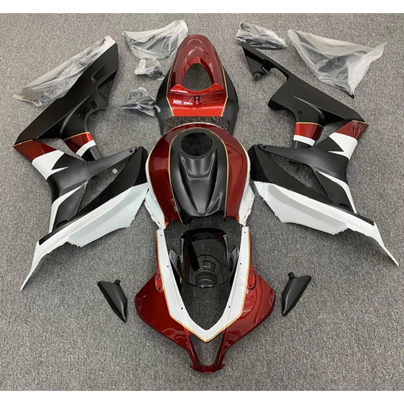 Honda CBR600RR (2007-2008) Candy Red, White, Matte Black, Gold Fairings No Seat Cowl No Bolt Kit No Tank