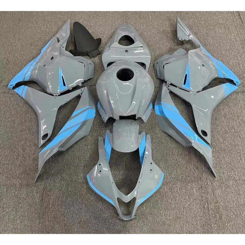 Honda CBR600RR (2007-2008) Nardo Gray, Light Blue Fairings No Seat Cowl No Bolt Kit No Tank