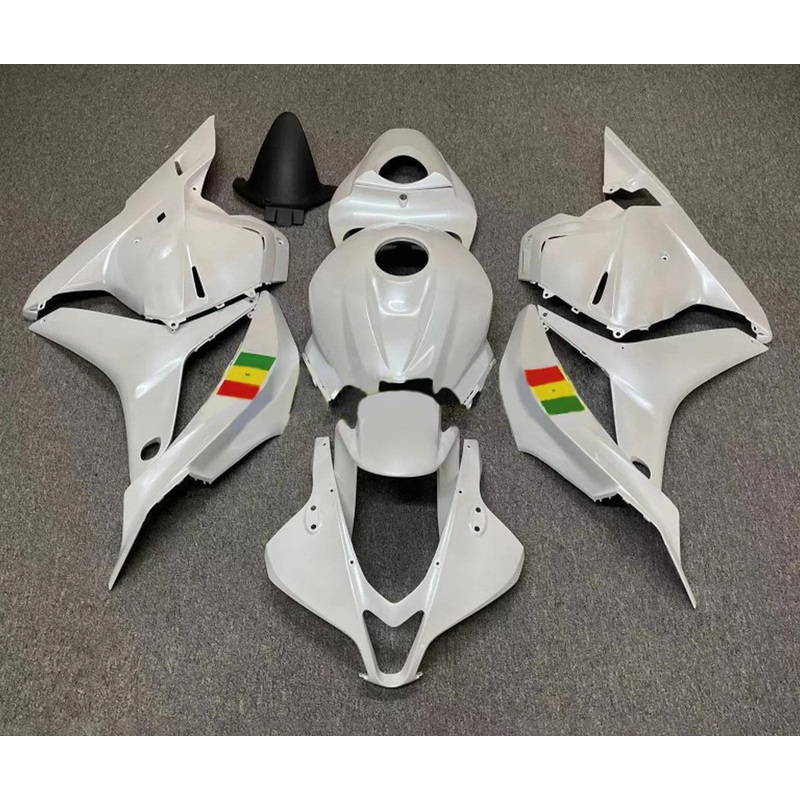 Honda CBR600RR (2007-2008) White, Country Flag Fairings No Seat Cowl No Bolt Kit No Tank