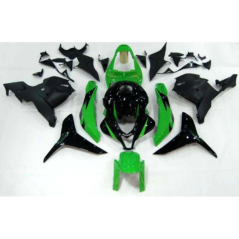Honda CBR600RR (2009-2012) Black, Green Fairings No Seat Cowl No Bolt Kit No Tank
