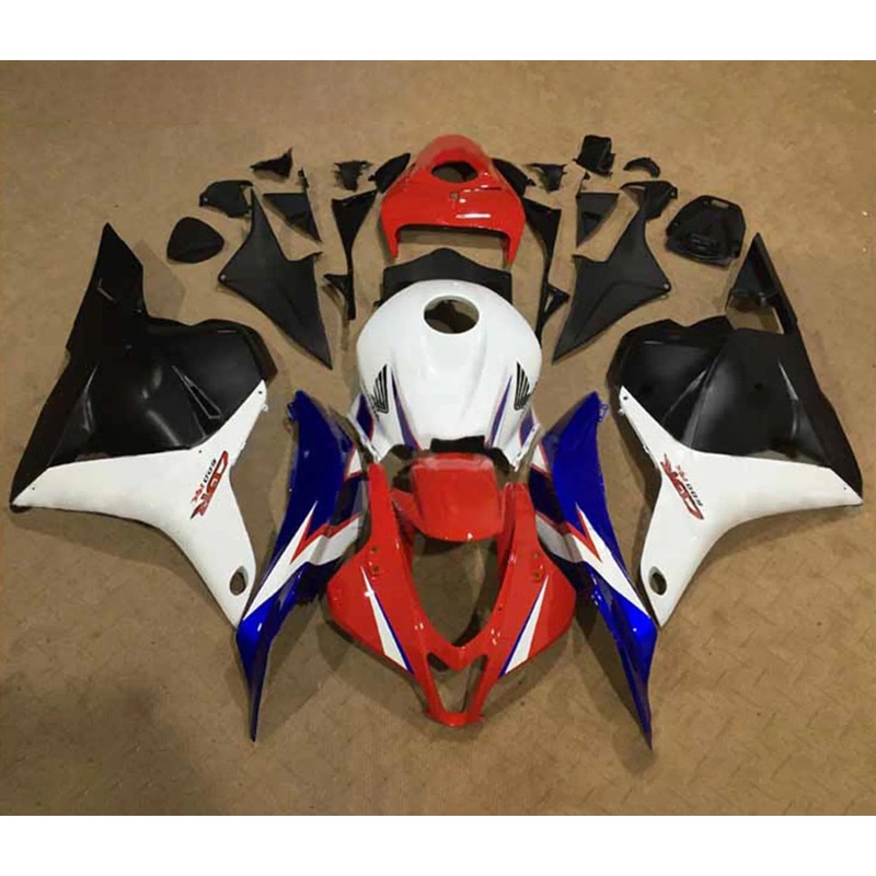 Honda CBR600RR (2009-2012) Red, White, Blue, Matte Black Fairings No Seat Cowl No Bolt Kit No Tank