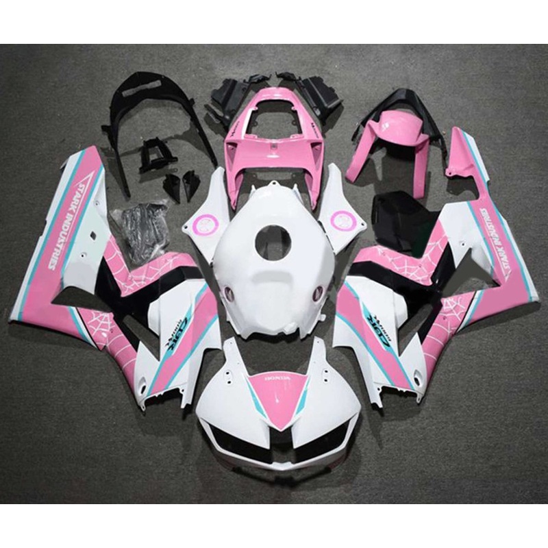 Honda CBR600RR (2013-2023) Pink, White, Blue Fairings No Seat Cowl No Bolt Kit No Tank