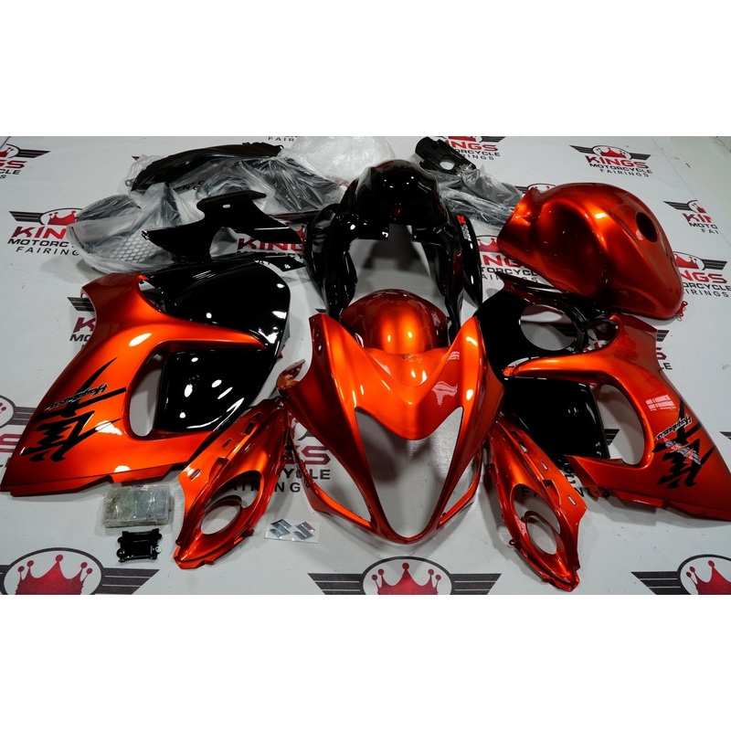 Suzuki GSX1300R Hayabusa (2008-2020) Metallic Orange, Black Fairings No Seat Cowl No Bolt Kit No Tank