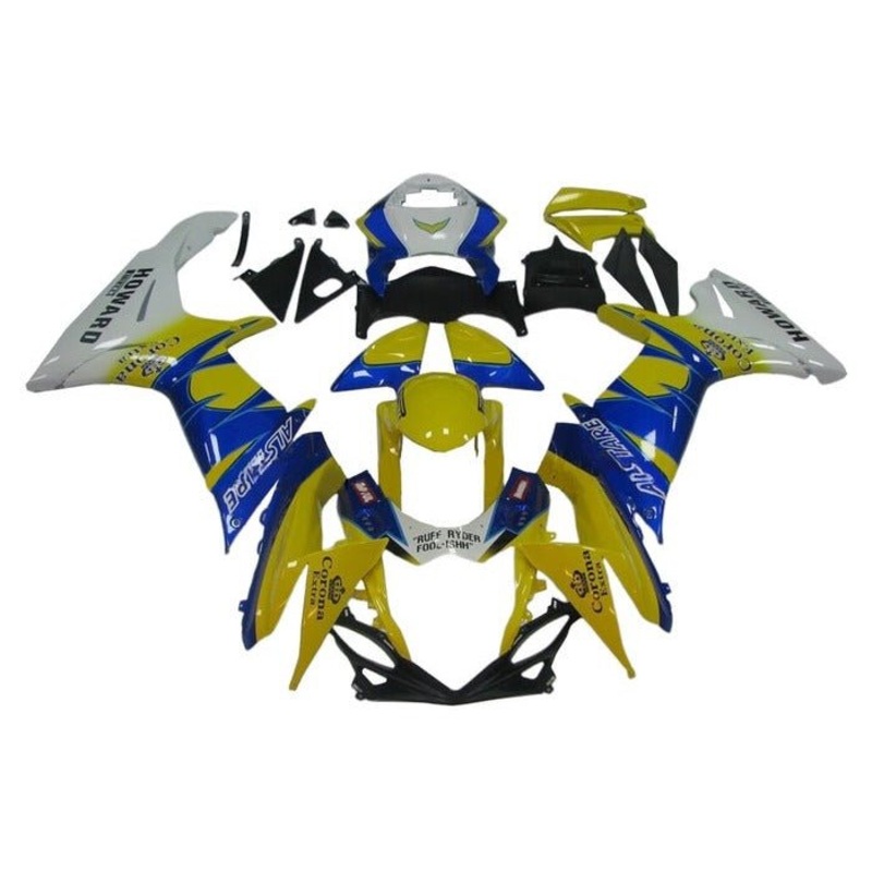 Suzuki GSXR600 (2011-2024) Yellow, Blue, White Fairings No Seat Cowl No Bolt Kit No Tank
