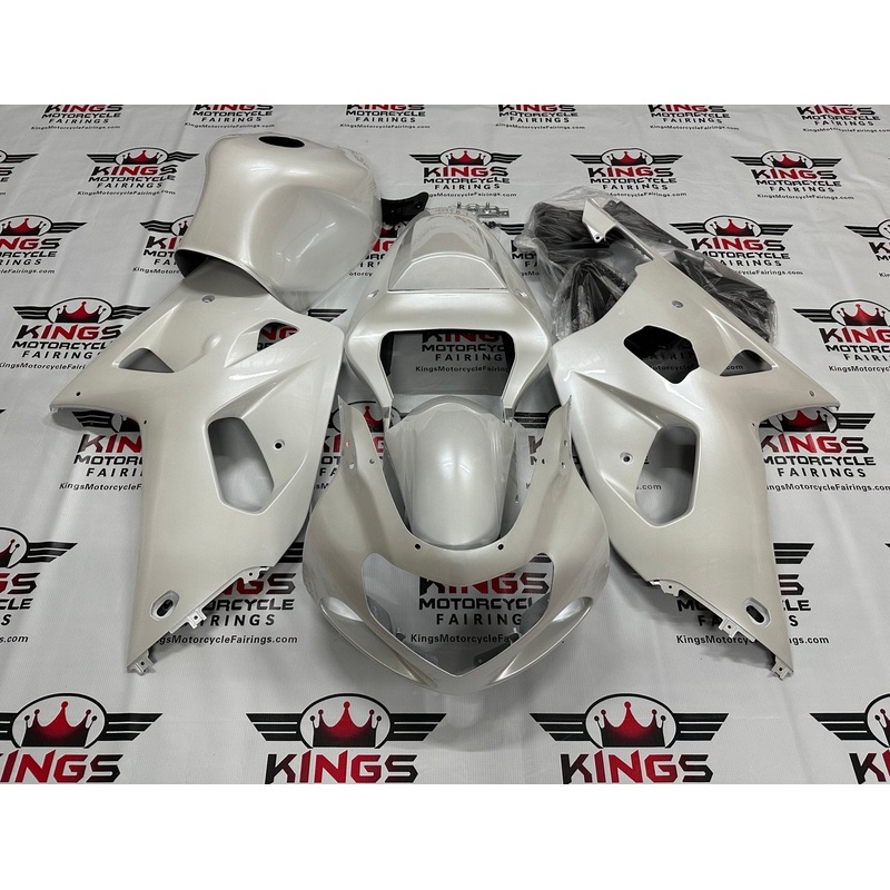 Suzuki GSXR750 (2000-2003) Pearl White Fairings No Seat Cowl No Bolt Kit No Tank