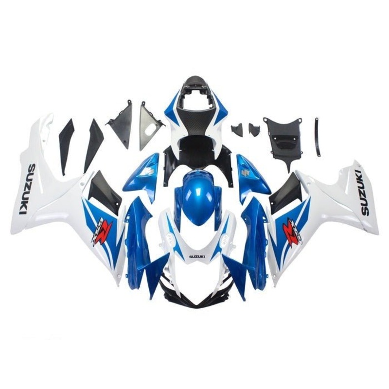 Suzuki GSXR750 (2011-2024) Blue, White Original Fairings No Seat Cowl No Bolt Kit No Tank