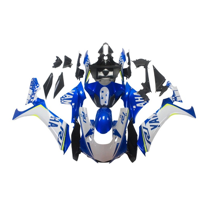 Yamaha YZF-R1 (2020-2025) Blue, White, Neon Yellow Fairings No Seat Cowl No Bolt Kit No Tank