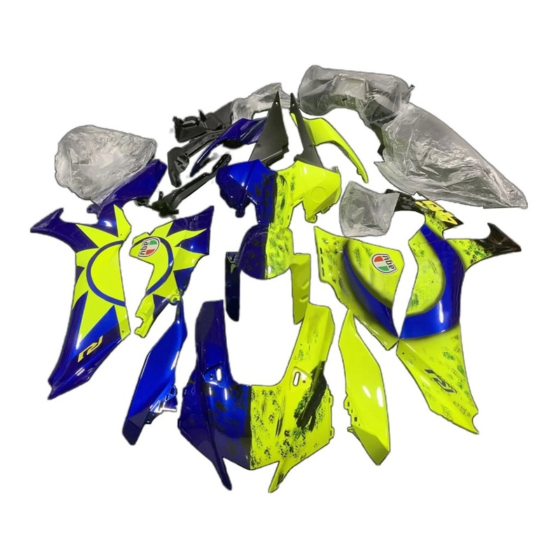 Yamaha YZF-R1 (2020-2025) Blue, Yellow, Sun, Moon Fairings No Seat Cowl No Bolt Kit No Tank