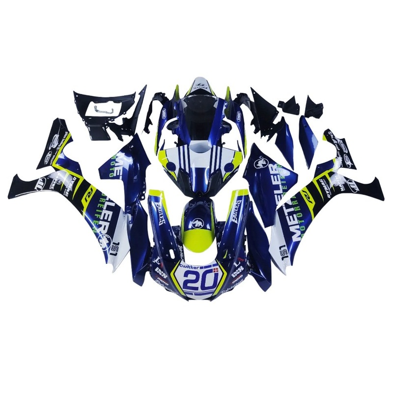 Yamaha YZF-R1 (2020-2025) Dark Blue, White, Yellow, Black Fairings No Seat Cowl No Bolt Kit No Tank