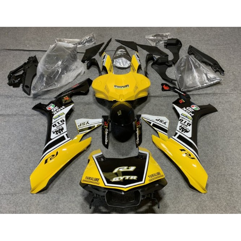 Yamaha YZF-R1 (2020-2025) Yellow, Black, White GYTR Fairings No Seat Cowl No Bolt Kit No Tank