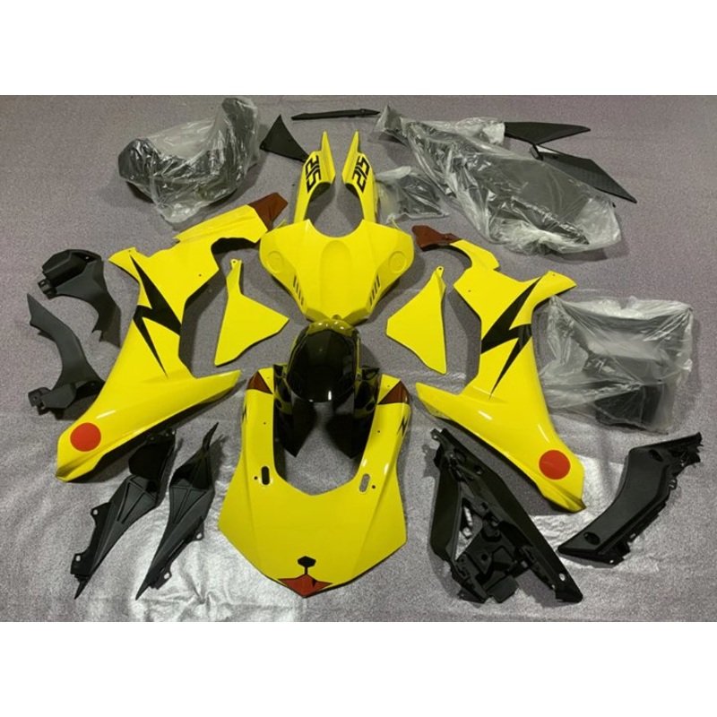 Yamaha YZF-R1 (2020-2025) Yellow Pikachu Fairings No Seat Cowl No Bolt Kit No Tank