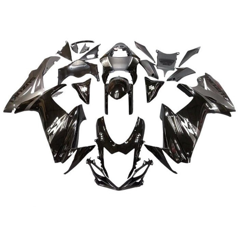 Suzuki GSXR750 (2011-2024) Black, Gray, White Fairings No Seat Cowl No Bolt Kit No Tank