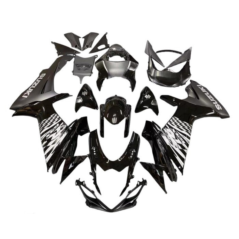 Suzuki GSXR750 (2011-2024) Black, White, Gray Fairings No Seat Cowl No Bolt Kit No Tank
