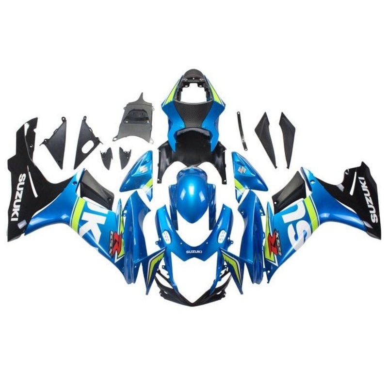 Suzuki GSXR750 (2011-2024) Blue, Black, White, Green Fairings No Seat Cowl No Bolt Kit No Tank