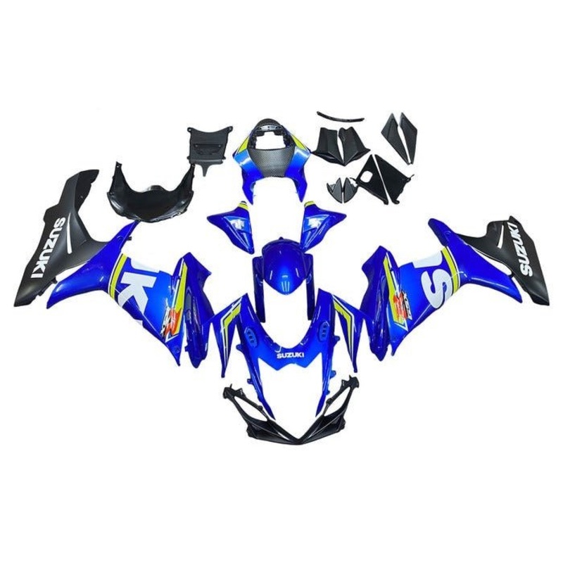 Suzuki GSXR750 (2011-2024) Blue, Black, White, Yellow Fairings No Seat Cowl No Bolt Kit No Tank