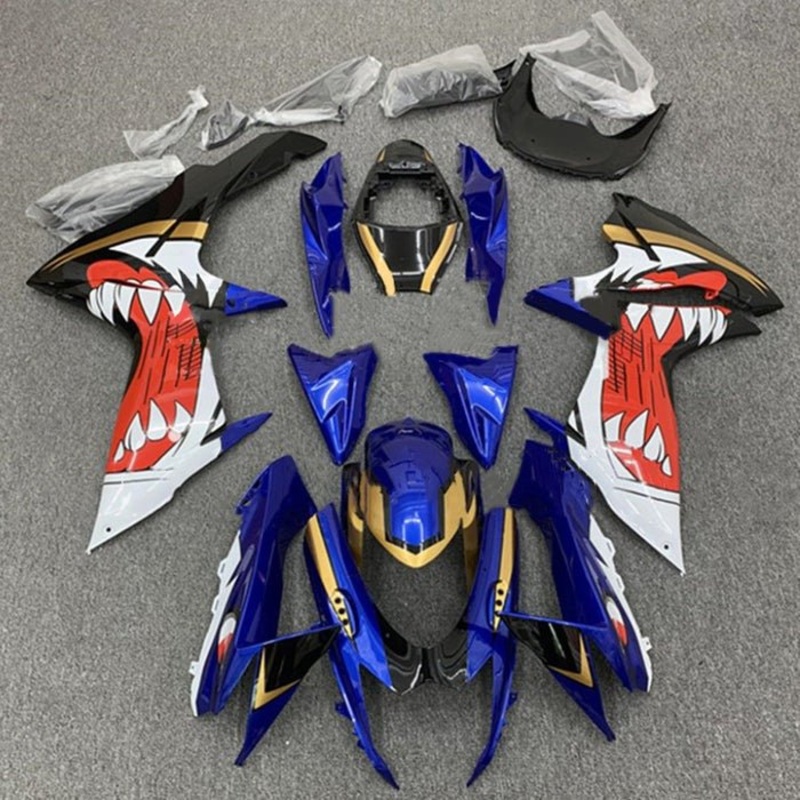 Suzuki GSXR750 (2011-2024) Blue, Red, White Shark Fairings No Seat Cowl No Bolt Kit No Tank