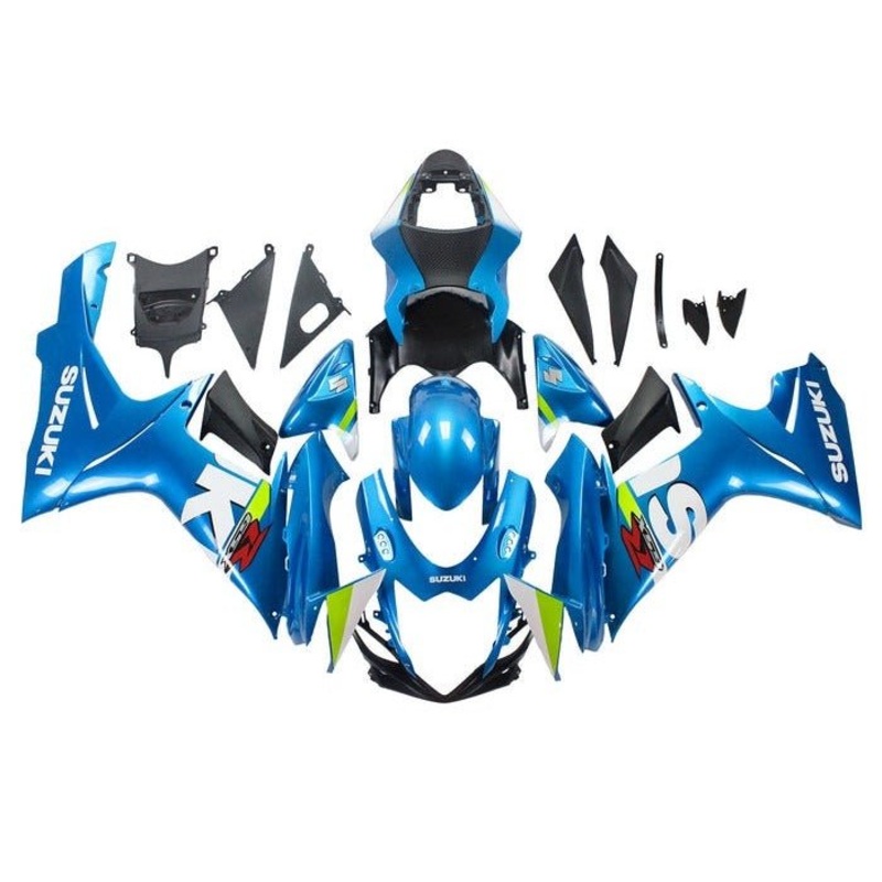Suzuki GSXR750 (2011-2024) Blue, White, Green Fairings No Seat Cowl No Bolt Kit No Tank