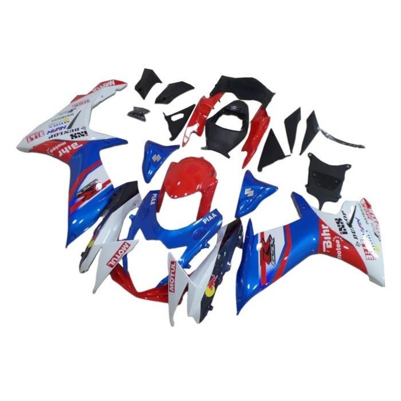 Suzuki GSXR750 (2011-2024) Blue, White, Red Motul Fairings No Seat Cowl No Bolt Kit No Tank