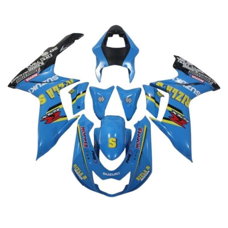Suzuki GSXR750 (2011-2024) Blue, Yellow Rizla Fairings No Seat Cowl No Bolt Kit No Tank