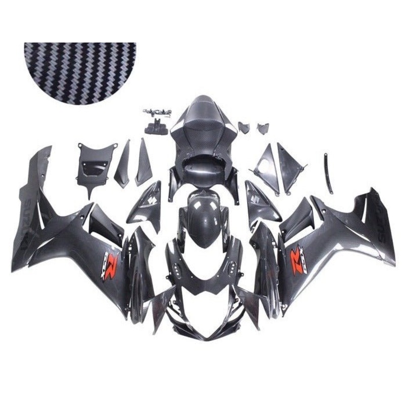 Suzuki GSXR750 (2011-2024) Faux Carbon Fiber Fairings No Seat Cowl No Bolt Kit No Tank