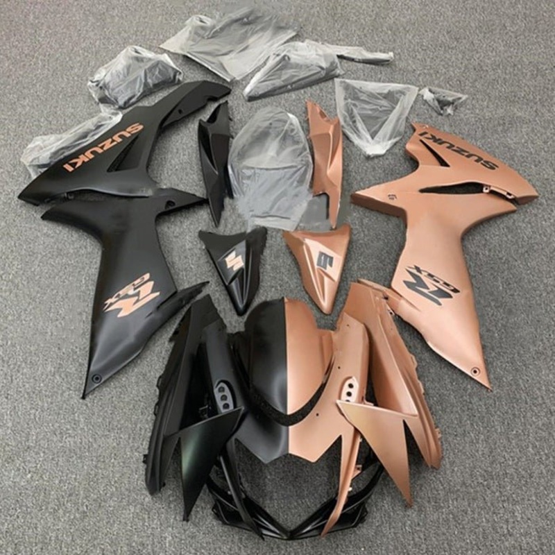 Suzuki GSXR750 (2011-2024) Matte Black, Brown Copper Fairings No Seat Cowl No Bolt Kit No Tank