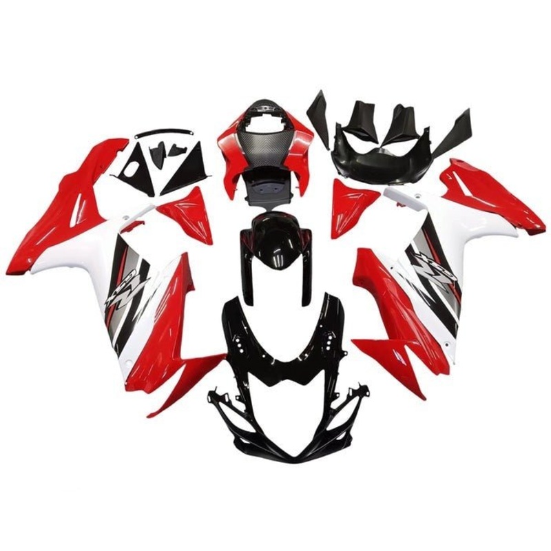Suzuki GSXR750 (2011-2024) Red, White, Black Fairings No Seat Cowl No Bolt Kit No Tank