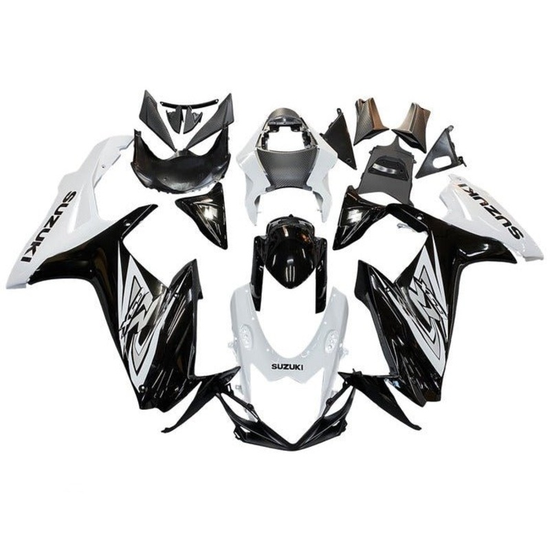 Suzuki GSXR750 (2011-2024) White, Black, Gray Fairings No Seat Cowl No Bolt Kit No Tank