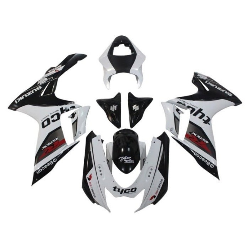 Suzuki GSXR750 (2011-2024) White, Black, Red Tyco Fairings No Seat Cowl No Bolt Kit No Tank
