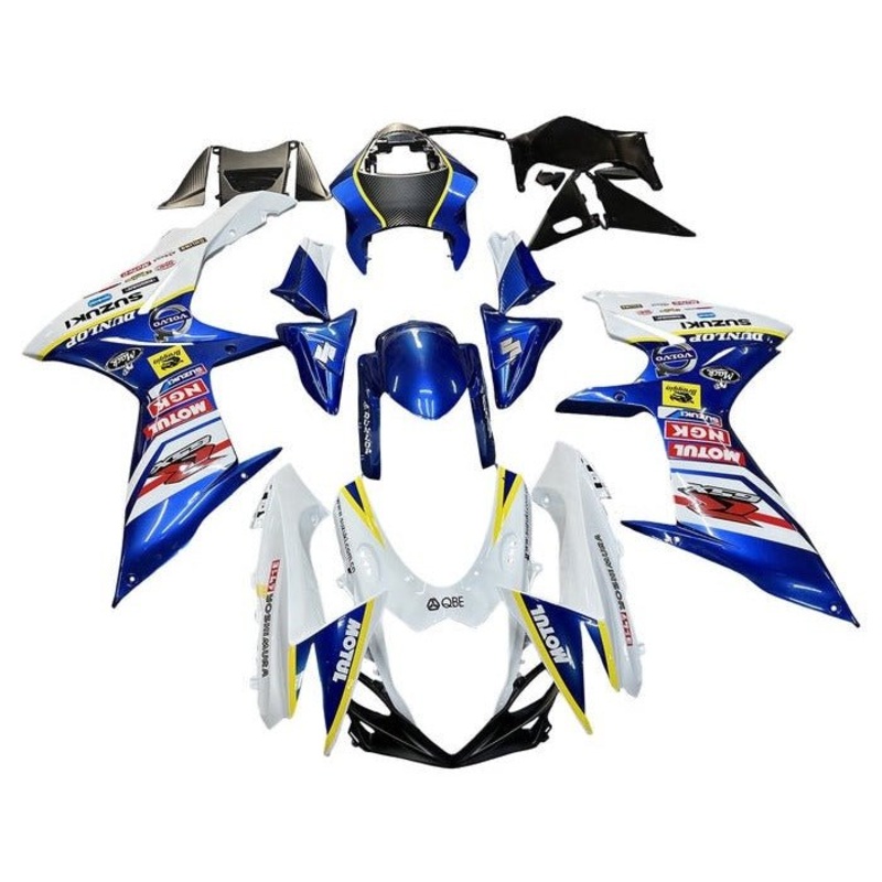 Suzuki GSXR750 (2011-2024) White, Blue, Yellow Fairings No Seat Cowl No Bolt Kit No Tank