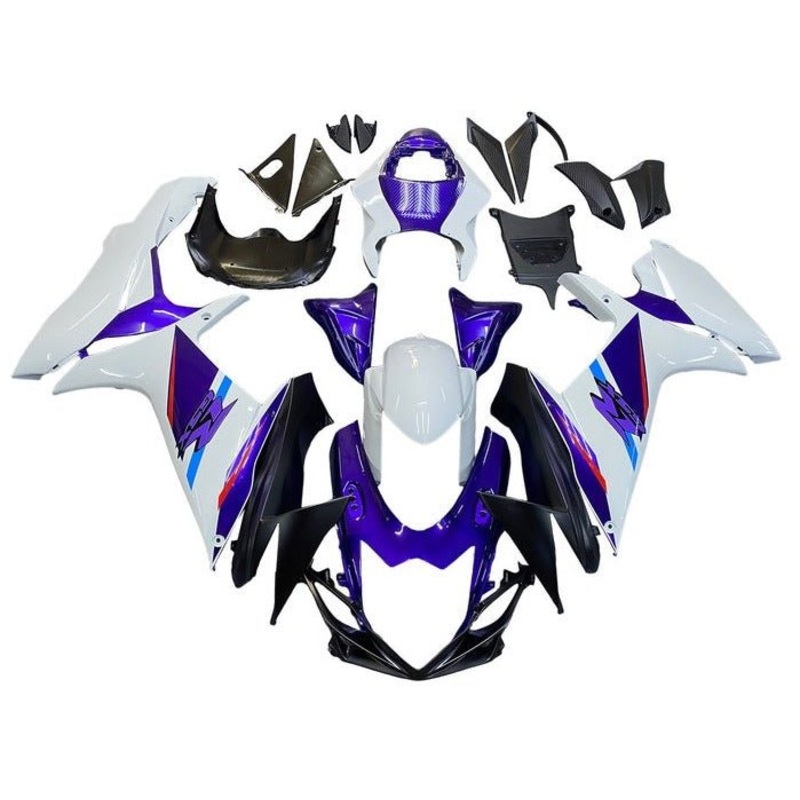 Suzuki GSXR750 (2011-2024) White, Purple Fairings No Seat Cowl No Bolt Kit No Tank