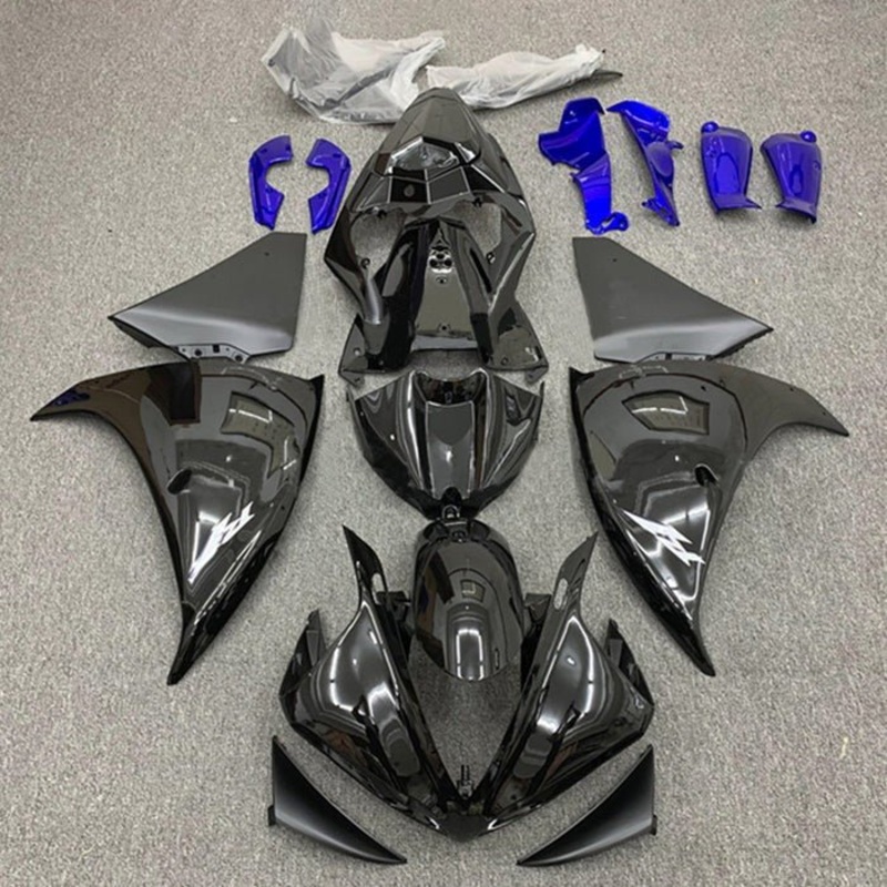 Yamaha YZF-R1 (2009-2011) Black, Blue Accents Fairings No Seat Cowl No Bolt Kit No Tank