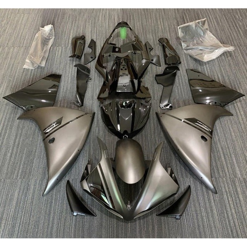Yamaha YZF-R1 (2009-2011) Black, Matte Gray Fairings No Seat Cowl No Bolt Kit No Tank