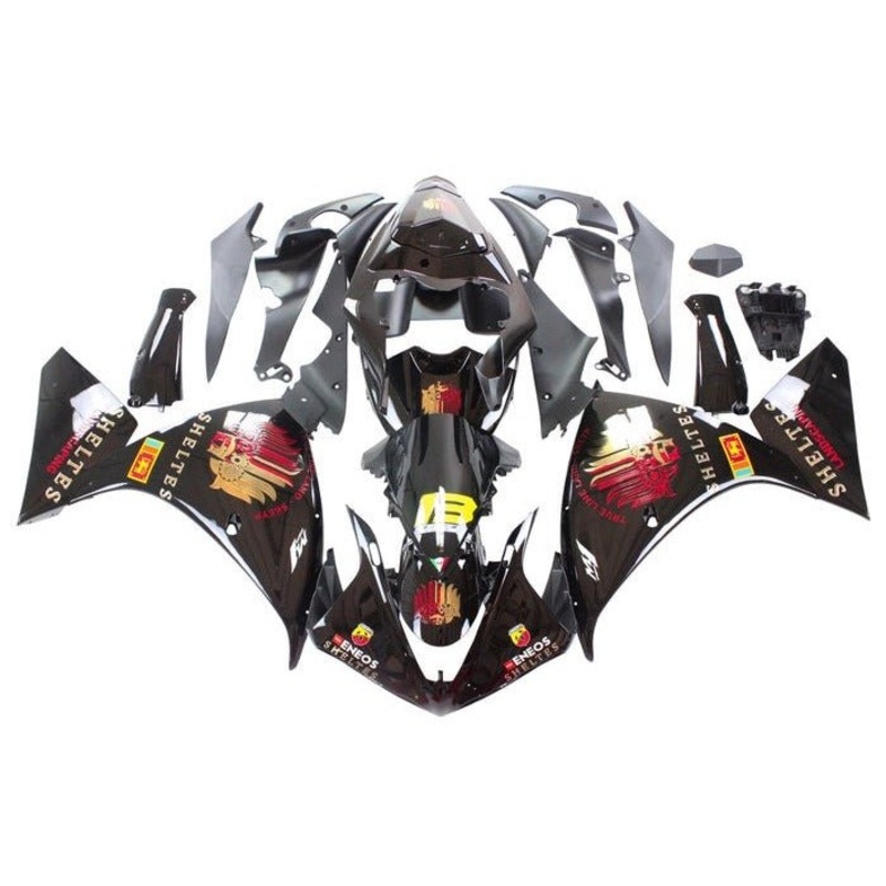 Yamaha YZF-R1 (2009-2011) Black Sheltes Fairings No Seat Cowl No Bolt Kit No Tank