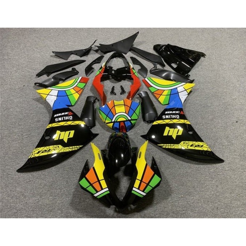 Yamaha YZF-R1 (2009-2011) Black, Yellow HP Fairings No Seat Cowl No Bolt Kit No Tank