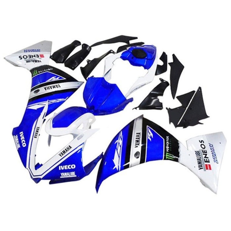 Yamaha YZF-R1 (2009-2011) Blue, White, Iveco Fairings No Seat Cowl No Bolt Kit No Tank