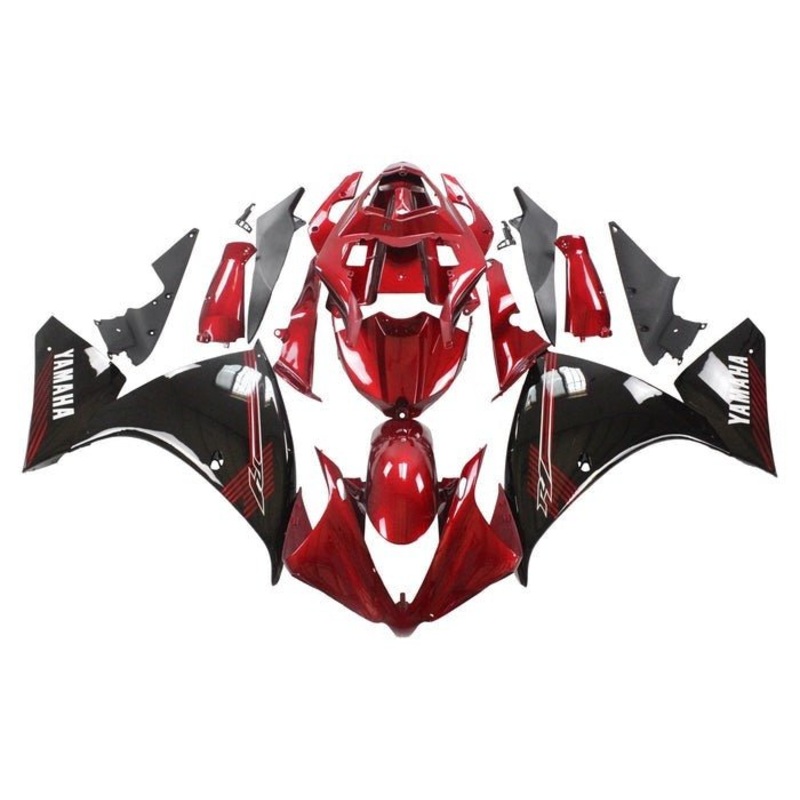 Yamaha YZF-R1 (2009-2011) Candy Red, Black, White Fairings No Seat Cowl No Bolt Kit No Tank