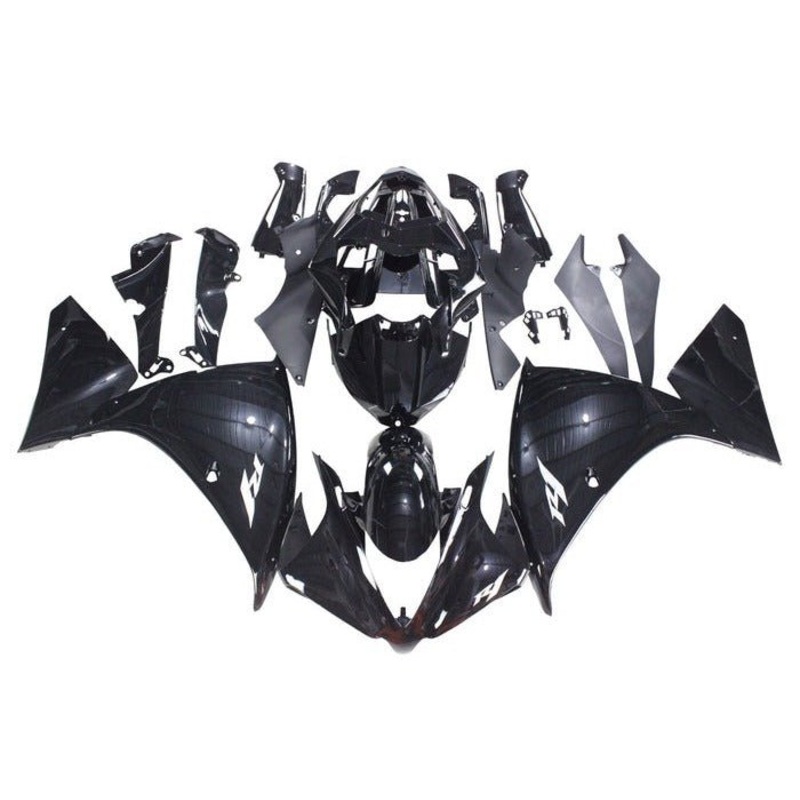 Yamaha YZF-R1 (2009-2011) Gloss Black Fairings No Seat Cowl No Bolt Kit No Tank