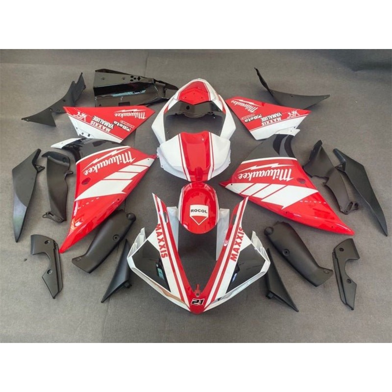 Yamaha YZF-R1 (2009-2011) Red, White Milwaukee Fairings No Seat Cowl No Bolt Kit No Tank