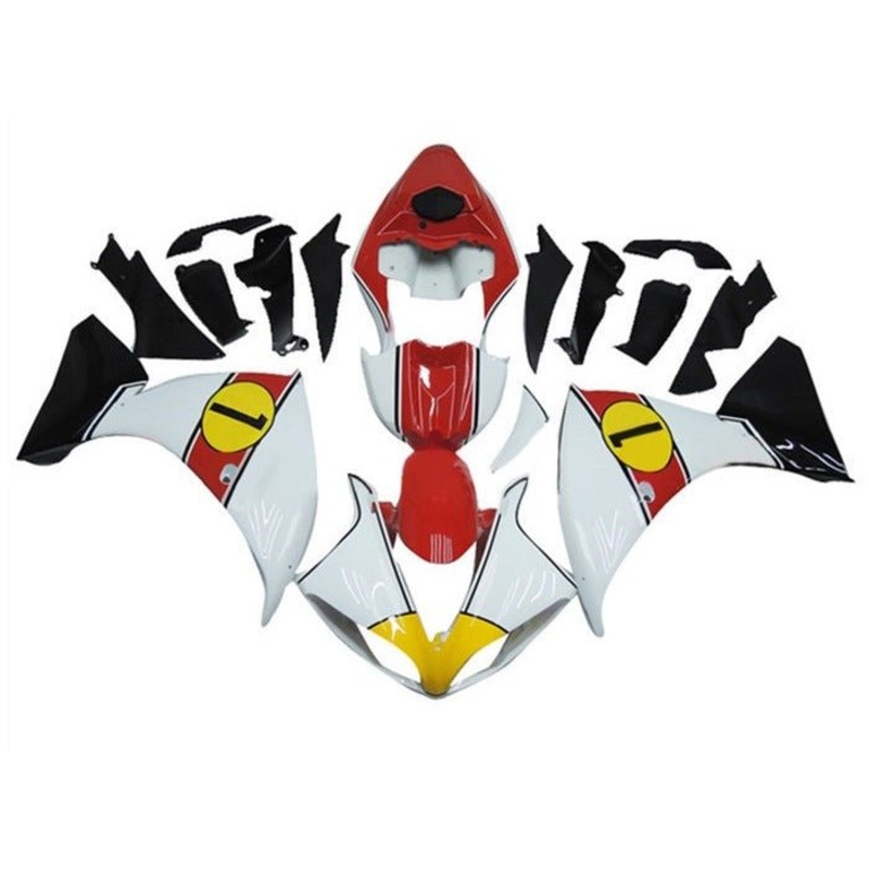 Yamaha YZF-R1 (2009-2011) White, Red, Yellow, Black Fairings No Seat Cowl No Bolt Kit No Tank