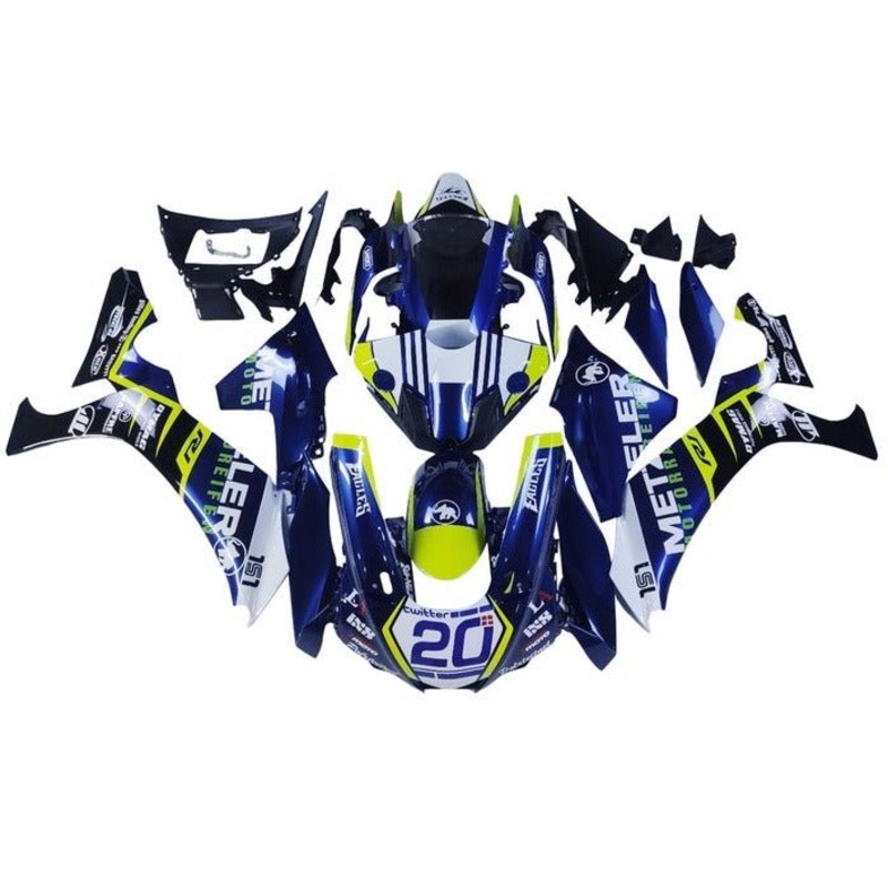 Yamaha YZF-R1 (2015-2019) Blue, Yellow, White Eagles Fairings No Seat Cowl No Bolt Kit No Tank